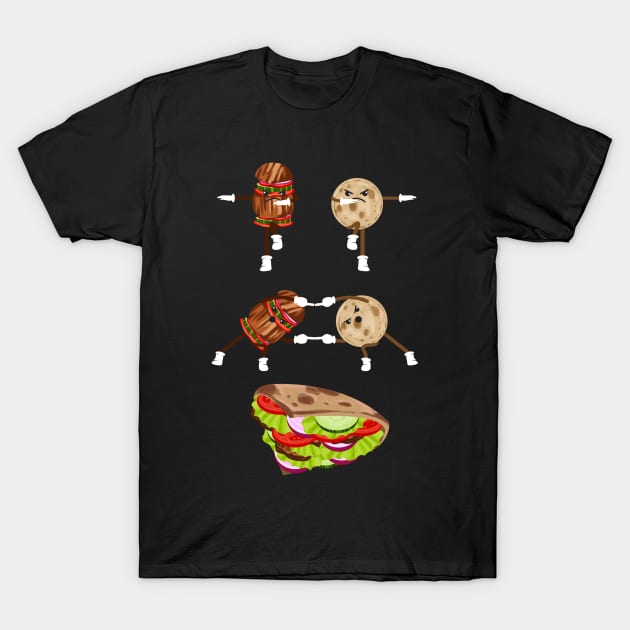 Doner Kebab, Grill, BBQ, Chips, Fries, Fast food T-Shirt by Strohalm